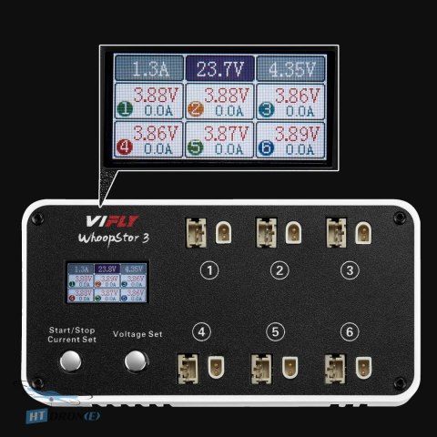 VIFLY WhoopStor 3 Red FPV charger three-quarter view best price
