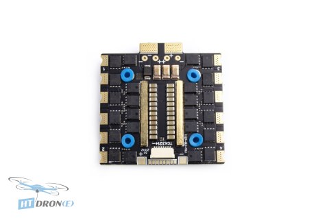 Hobbywing XRotor F7 80A ESC 8S AT-RTF FC - rear view with connectors, buy now at HTDRONE
