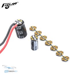 Side view of FLYWOO Capacitor PCB board, a key component for FPV drones