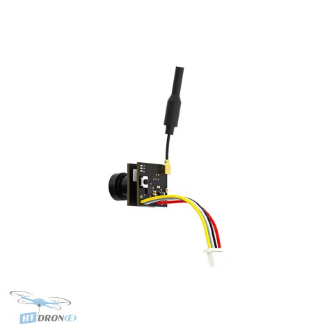 Top-down detail view of iFlight Borg FPV camera with VTX module, PCB board