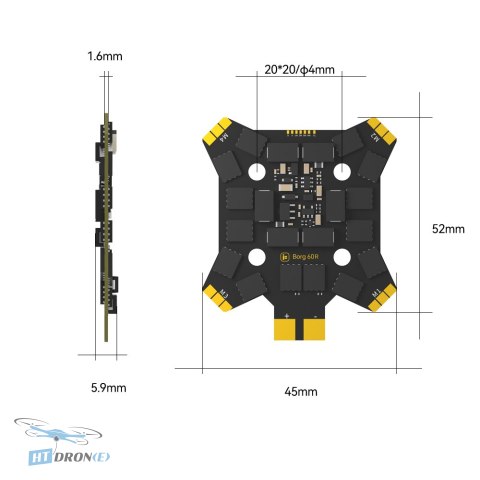 IFlight Borg 5S RX Stack - packaging contents, shop best FPV parts