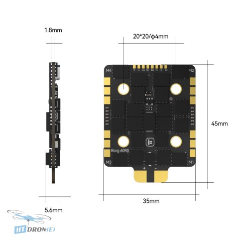 IFlight Borg 5S RX Stack package contents accessories best kit buy HTDRONE
