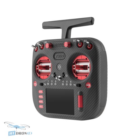 RadioMaster TX15 Max ExpressLRS Red RC controller three-quarter view shop HTDRONE