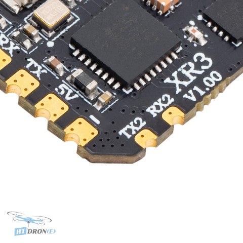 RadioMaster XR3 Nano receiver size comparison with accessories