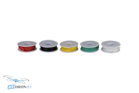 HTDRONE Silicone Wires AWG18 5m Spool packaging of color set