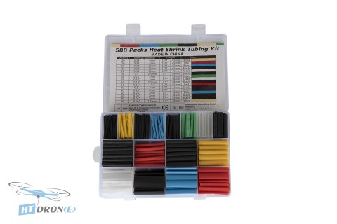 Close-up of HTDRONE heat shrink tubes with FPV drone accessories price
