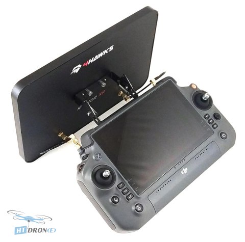 4Hawks Raptor XR antenna connectors for DJI RC Plus M30T - rear view detail