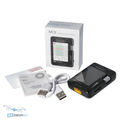 ToolkitRC MC8 packaging with accessories best price at HTDRONE shop