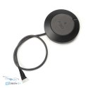 Holybro H-RTK ZED-F9P Rover UART GPS module rear view UART and 10-pin connectors shop