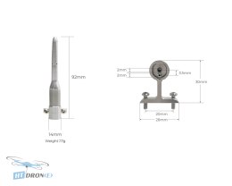 CUAV Airspeed Sensor MS4525 flight speed sensor detailed view for advanced drones HTDRONE
