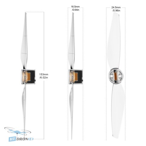 STARTRC LED propellers DJI Mini 3 Pro rear view mounting details buy now