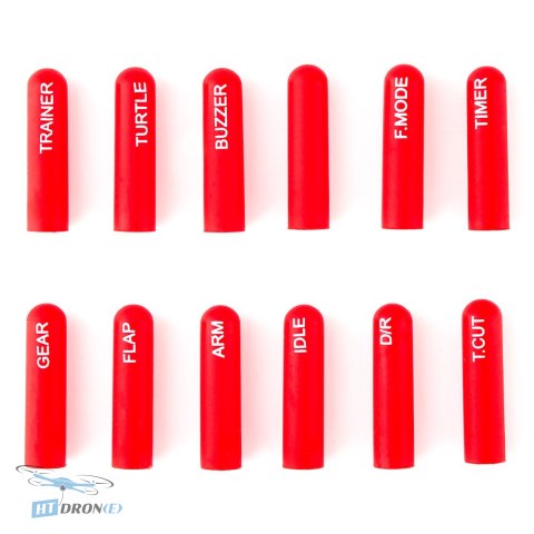 RadioMaster LONG Red switch stickers - buy at HTDRONE best shop