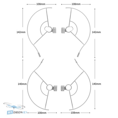STARTRC Propeller Guard for DJI Mini 2 SE, Mini 2, Mavic Mini - mounting details