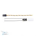 RadioMaster R81 V2 D16 FPV receiver size comparison with accessories