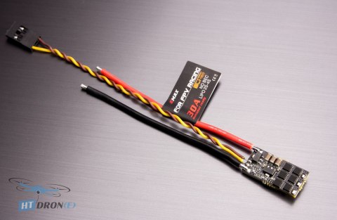 Emax Lightning 30A ESC rear view connectors and mounting details