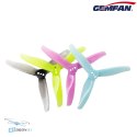 Gemfan Hurricane 3016-3 PC Yellow propellers 1.5mm CCW/CW close-up details buy now HTDRONE
