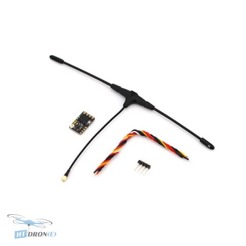 TBS Crossfire Nano Rx (SE) receiver rear with connectors - detail view