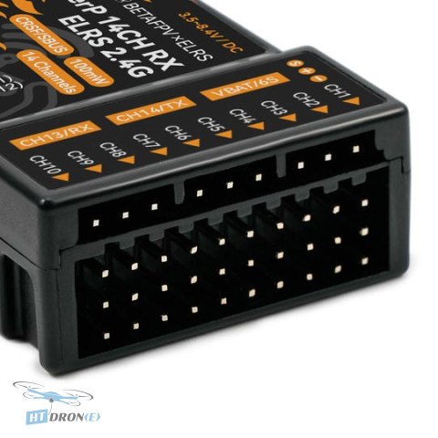 BETAFPV Diversity SuperP ELRS 2.4GHz 14H FPV receiver rear view connectors HTDRONE