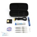 SEQURE Mini SQ-001 Kit Plus Tech grey soldering iron accessories - size reference and contents, buy now