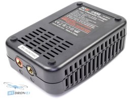 SkyRC E450 50W FPV charger in 3/4 front view buy at HTDRONE shop