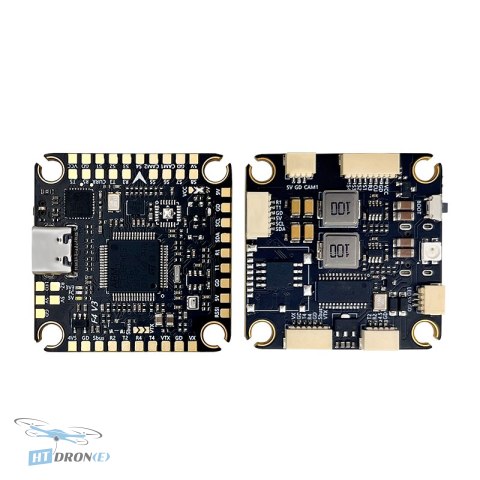 Pilotix F405 V3 ICM42688 FPV flight controller top view printed circuit board PCB components