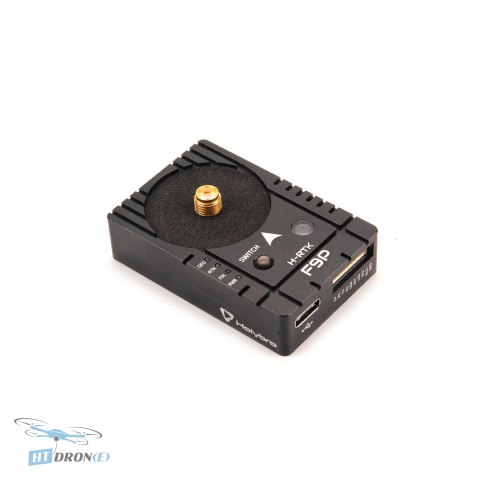 Holybro H-RTK F9P Helical GPS module connectors detail rear view